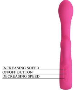 PRETTY LOVE – FRITZ VIBRADOR RABBIT 12 VIBRACIONES ROSA - intimamenities.com