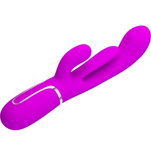 PRETTY LOVE – SHANIA TRIPLE VIBRADOR RABBIT MULTIFUNCIÓN ROSA - intimamenities.com