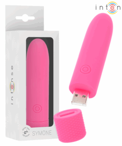 INTENSE – SYMONE BALA VIBRADORA RECARGABLE POR USB 8 VIBRACIONES ROSA 10 X 2.2 CM - intimamenities.com