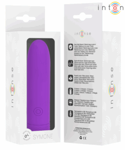 INTENSE – SYMONE BALA VIBRADORA RECARGABLE POR USB 8 VIBRACIONES MORADO 10 X 2.2 CM - intimamenities.com