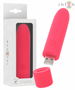 INTENSE – SYMONE BALA VIBRADORA RECARGABLE POR USB 8 VIBRACIONES ROJO 10 X 2.2 CM - intimamenities.com