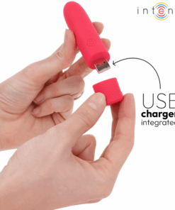 INTENSE – SYMONE BALA VIBRADORA RECARGABLE POR USB 8 VIBRACIONES ROJO 10 X 2.2 CM - intimamenities.com