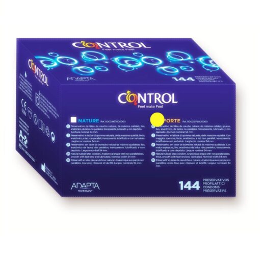 CONTROL – ADAPTA FORTE CAJA PRESERVATIVOS 144 UNIDADES - intimamenities.com