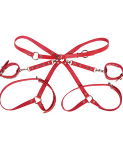 SUBBLIME – 953706 ESPOSAS CON CINTURÓN BONDAGE ROJO TALLA ÚNICA - intimamenities.com