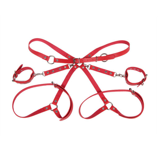 SUBBLIME – 953706 ESPOSAS CON CINTURÓN BONDAGE ROJO TALLA ÚNICA - intimamenities.com