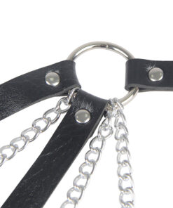 SUBBLIME – 953713 CINTURÓN DE BONDAGE PUNK HEBILLA METAL NEGRO TALLA ÚNICA - intimamenities.com