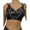 SUBBLIME – 953713 CINTURÓN DE BONDAGE PUNK HEBILLA METAL NEGRO TALLA ÚNICA - intimamenities.com