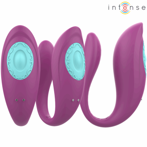 INTENSE – ANNIE ESTIMULADOR & VIBRADOR FORMA DE U MORADO CONTROL REMOTO - intimamenities.com