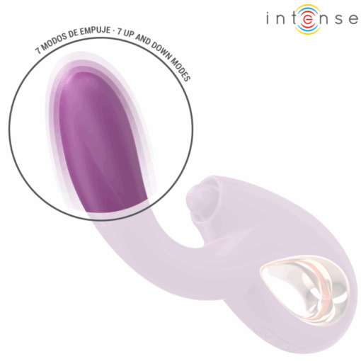 INTENSE – LALI VIBRADOR PUNTO G MULTIFUNCIÓN ESTIMULACIÓN & EMPUJE & VIBRACIÓN MORADO - intimamenities.com