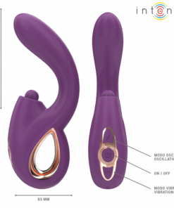 INTENSE – LALI VIBRADOR PUNTO G MULTIFUNCIÓN ESTIMULACIÓN & EMPUJE & VIBRACIÓN MORADO - intimamenities.com