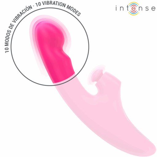 INTENSE – EMI VIBRADOR 13,5 CM MULTIFUNCIÓN 3 EN 1 10 VIBRACIONES ROSA - intimamenities.com