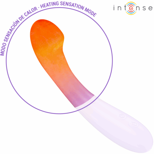 INTENSE – BECKY VIBRADOR 19 CM CALENTABLE 7 VIBRACIONES MORADO - intimamenities.com