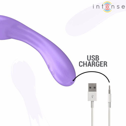 INTENSE – BECKY VIBRADOR 19 CM CALENTABLE 7 VIBRACIONES MORADO - intimamenities.com