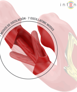 INTENSE – NATHY VIBRADOR DOBLE CON BOCA ESTIMULADORA MULTIFUNCIÓN ROJO - intimamenities.com