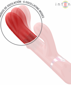 INTENSE – LELE VIBRADOR MULTIFUNCIÓN ROTATORIO & OSCILACIÓN & ESTIMULACIÓN ROJO - intimamenities.com