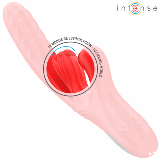INTENSE – KAROL VIBRADOR MULTIFUNCIÓN EMPUJE & ESTIMULACIÓN & ONDAS ESTIMULADORAS ROJO - intimamenities.com