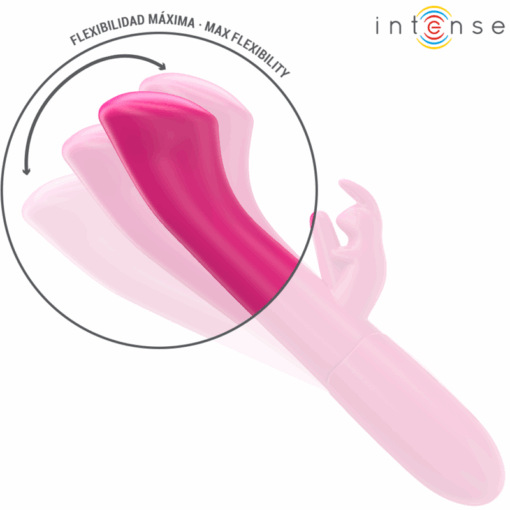INTENSE – JULIETA VIBRADOR RABBIT 18,6 CM 10 VIBRACIONES ROSA - intimamenities.com