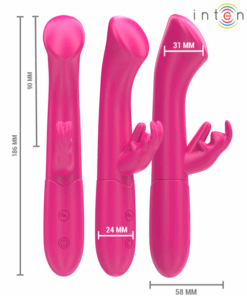 INTENSE – JULIETA VIBRADOR RABBIT 18,6 CM 10 VIBRACIONES ROSA - intimamenities.com