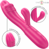 INTENSE – IVY VIBRADOR FLEXIBLE 10 VIBRACIONES CON LENGUA ESTIMULADORA ROSA - intimamenities.com