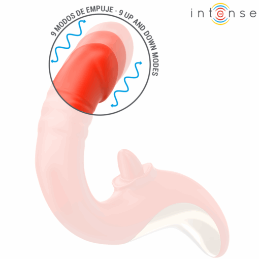 INTENSE – PAULINA VIBRADOR & ESTIMULADOR EN FORMA DE U ROJO - intimamenities.com