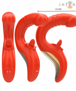 INTENSE – PAULINA VIBRADOR & ESTIMULADOR EN FORMA DE U ROJO - intimamenities.com