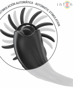 INTENSE – MABEL ANILLO VIBRADOR 10 VIBRACIONES CON ESTIMULADOR DE CLÍTORIS NEGRO - intimamenities.com