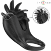 INTENSE – MABEL ANILLO VIBRADOR 10 VIBRACIONES CON ESTIMULADOR DE CLÍTORIS NEGRO - intimamenities.com