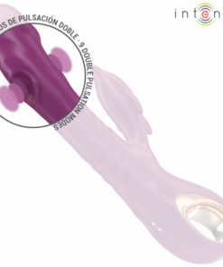 INTENSE – HALLE VIBRADOR MULTIFUNCIÓN CON LENGUA ESTIMULADORA EN FORMA DE DELFÍN MORADO - intimamenities.com