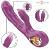 INTENSE – HALLE VIBRADOR MULTIFUNCIÓN CON LENGUA ESTIMULADORA EN FORMA DE DELFÍN MORADO - intimamenities.com
