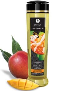 SHUNGA – ACEITE DE MASAJE ORGÁNICO MANGO 240 ML - intimamenities.com