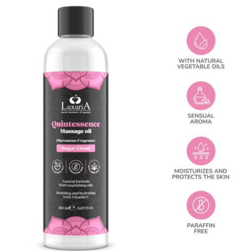 INTIMATELINE LUXURIA – ACEITE DE MASAJES NUBE DE AZÚCAR 150 ML - intimamenities.com
