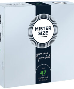 MISTER SIZE – PRESERVATIVOS TALLA XS 47 MM (36 UNIDADES) - intimamenities.com