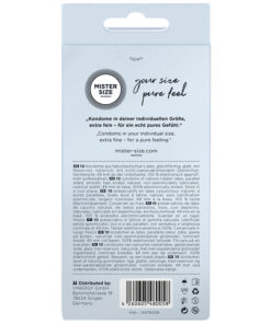 MISTER SIZE – PRESERVATIVOS TALLA S 49 MM (10 UNIDADES) - intimamenities.com