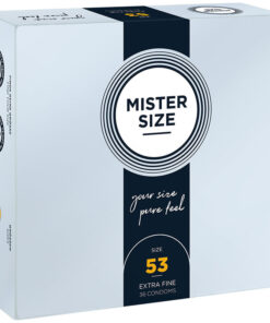MISTER SIZE – PRESERVATIVOS TALLA M 53 MM (36 UNIDADES) - intimamenities.com