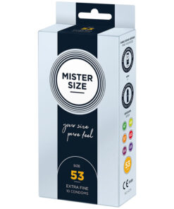 MISTER SIZE – PRESERVATIVOS TALLA M 53 MM (10 UNIDADES) - intimamenities.com
