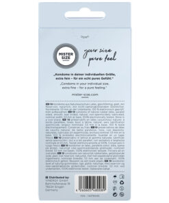 MISTER SIZE – PRESERVATIVOS TALLA M 53 MM (10 UNIDADES) - intimamenities.com