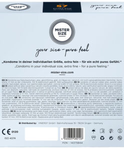 MISTER SIZE – PRESERVATIVOS TALLA L 57 MM (36 UNIDADES) - intimamenities.com