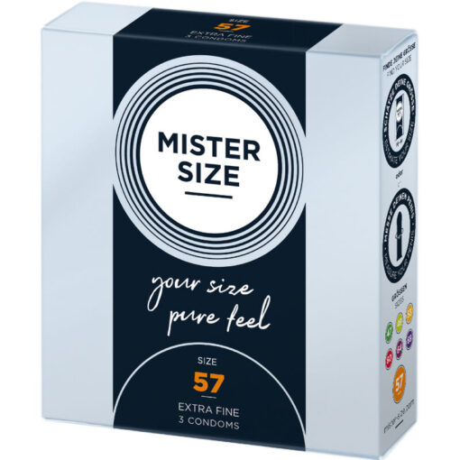 MISTER SIZE – PRESERVATIVOS TALLA L 57 MM (3 UNIDADES) - intimamenities.com