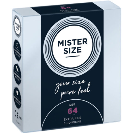 MISTER SIZE – PRESERVATIVOS TALLA XXL 64 MM (3 UNIDADES) - intimamenities.com