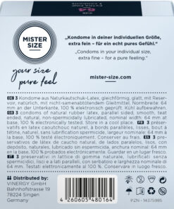 MISTER SIZE – PRESERVATIVOS TALLA XXL 64 MM (3 UNIDADES) - intimamenities.com