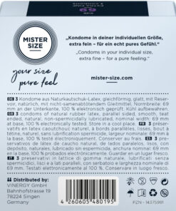 MISTER SIZE – PRESERVATIVOS TALLA XXXL 69 MM (3 UNIDADES) - intimamenities.com