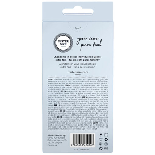 MISTER SIZE – PRESERVATIVOS TALLA XXXL 69 MM (10 UNIDADES) - intimamenities.com