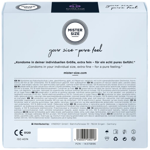 MISTER SIZE – PRESERVATIVOS TALLA XXXL 69 MM (36 UNIDADES) - intimamenities.com