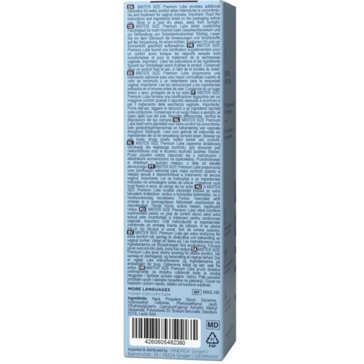 MISTER SIZE – LUBRICANTE PREMIUM 100 ML - intimamenities.com