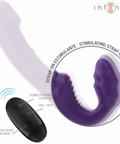 INTENSE – JILL VIBRADOR DOBLE 20 CM VIOLETA CONTROL REMOTO - intimamenities.com