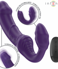 INTENSE – JILL VIBRADOR DOBLE 20 CM VIOLETA CONTROL REMOTO - intimamenities.com