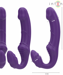 INTENSE – JILL VIBRADOR DOBLE 20 CM VIOLETA CONTROL REMOTO - intimamenities.com