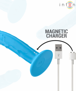 INTENSE – PHOEBE VIBRADOR REALÍSTICO 10 VIBRACIONES AZUL CONTROL REMOTO - intimamenities.com