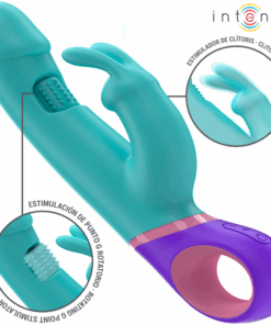 INTENSE – MÓNICA VIBRADOR RABBIT CON ESTIMULADOR ROTATORIO DEL PUNTO G AZUL - intimamenities.com