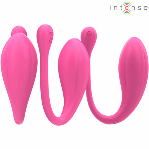 INTENSE – JANICE VIBRADOR U DOBLE ESTIMULACIÓN 10 VIBRACIONES ROSA CONTROL REMOTO - intimamenities.com